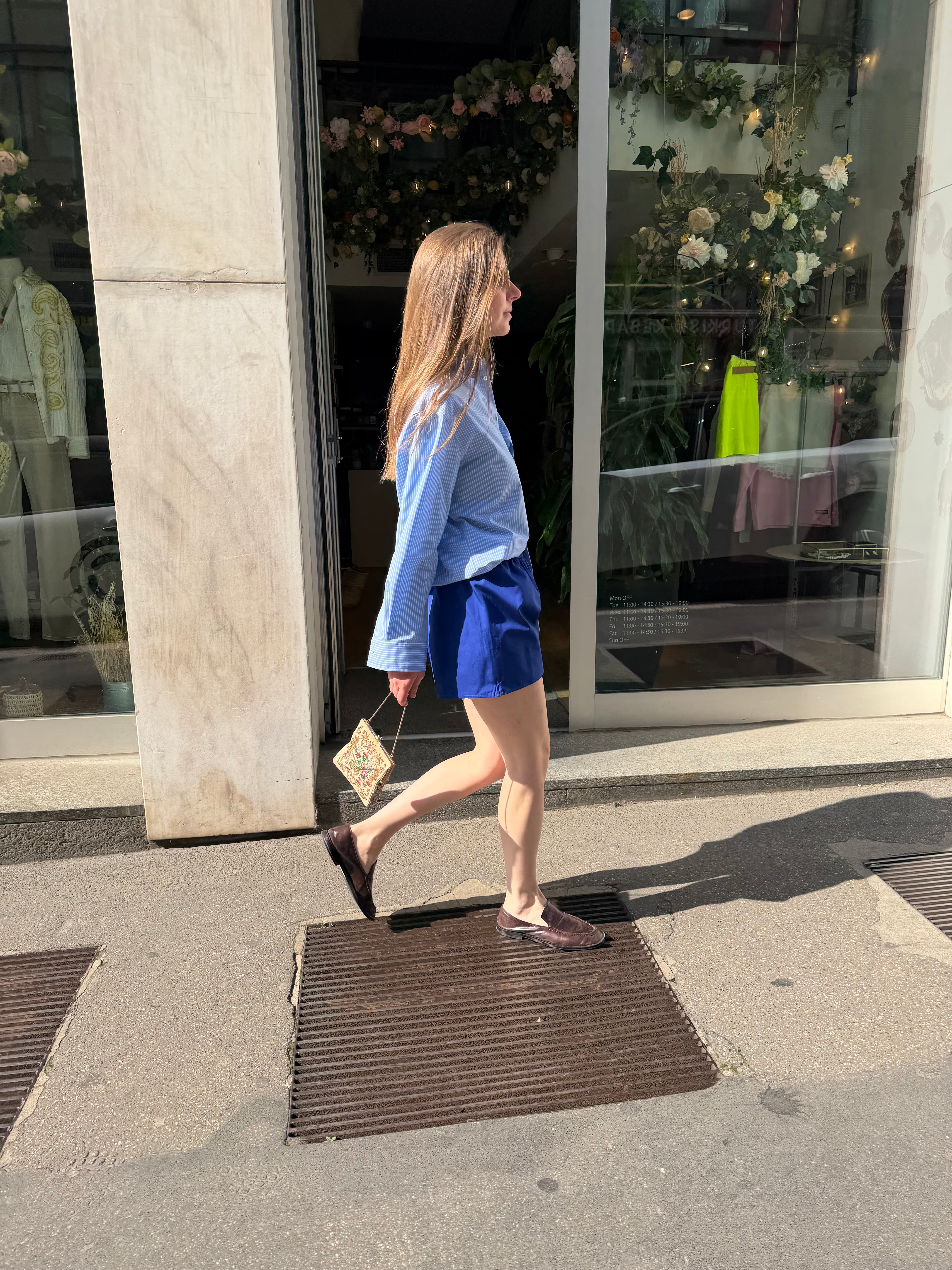 Camicia Cézanne popeline rigato