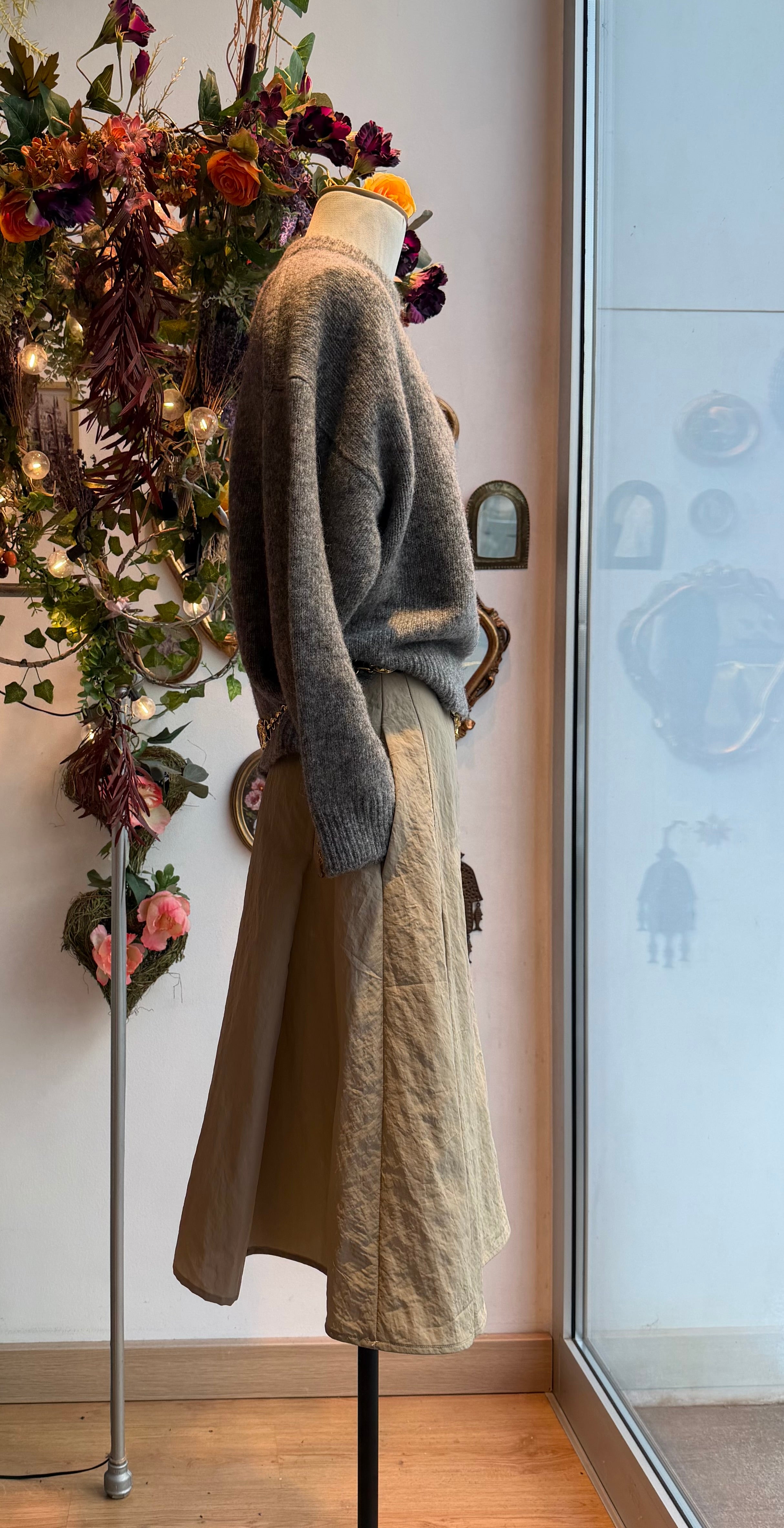 Maglione girocollo mélange