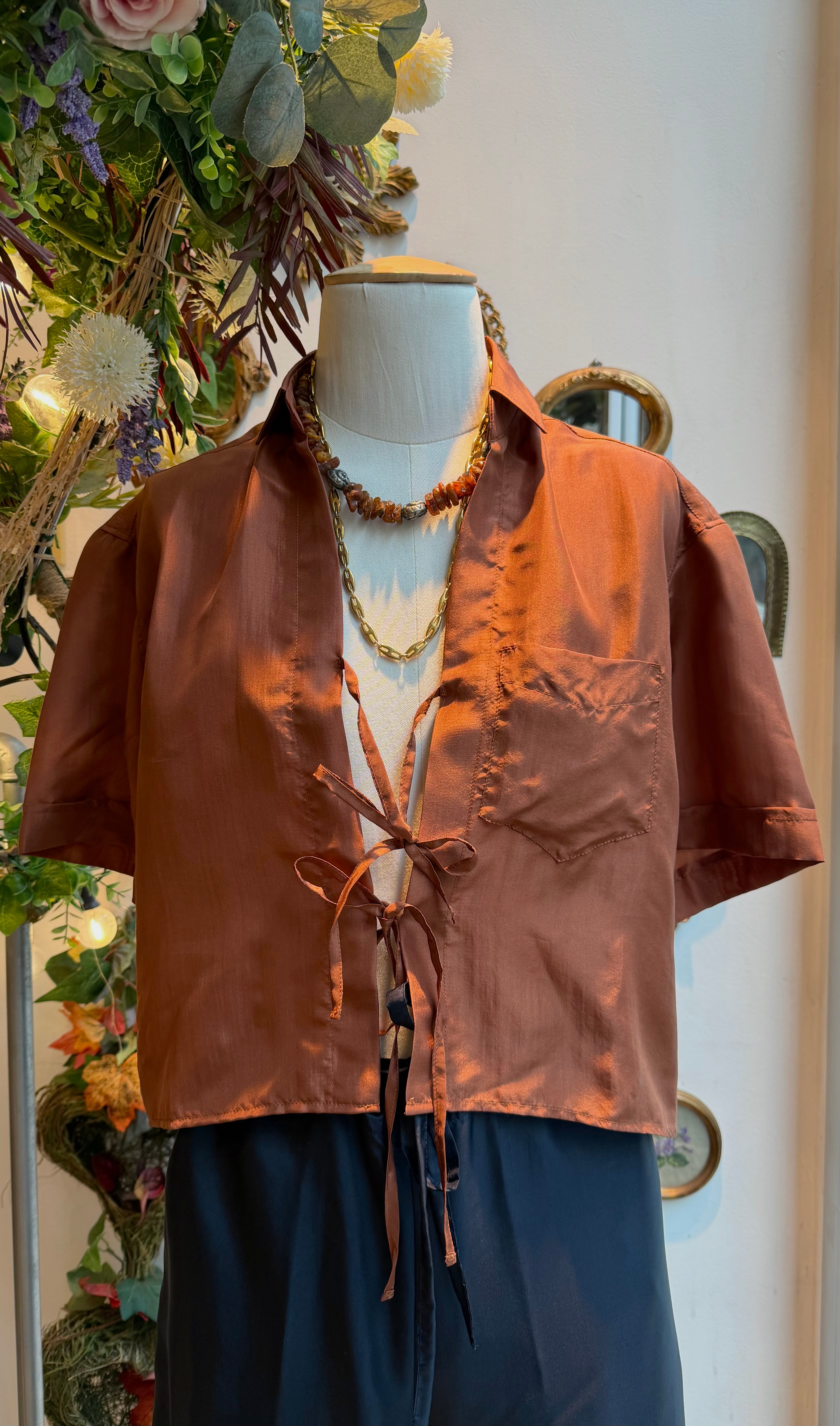 Camicia Manet cannella