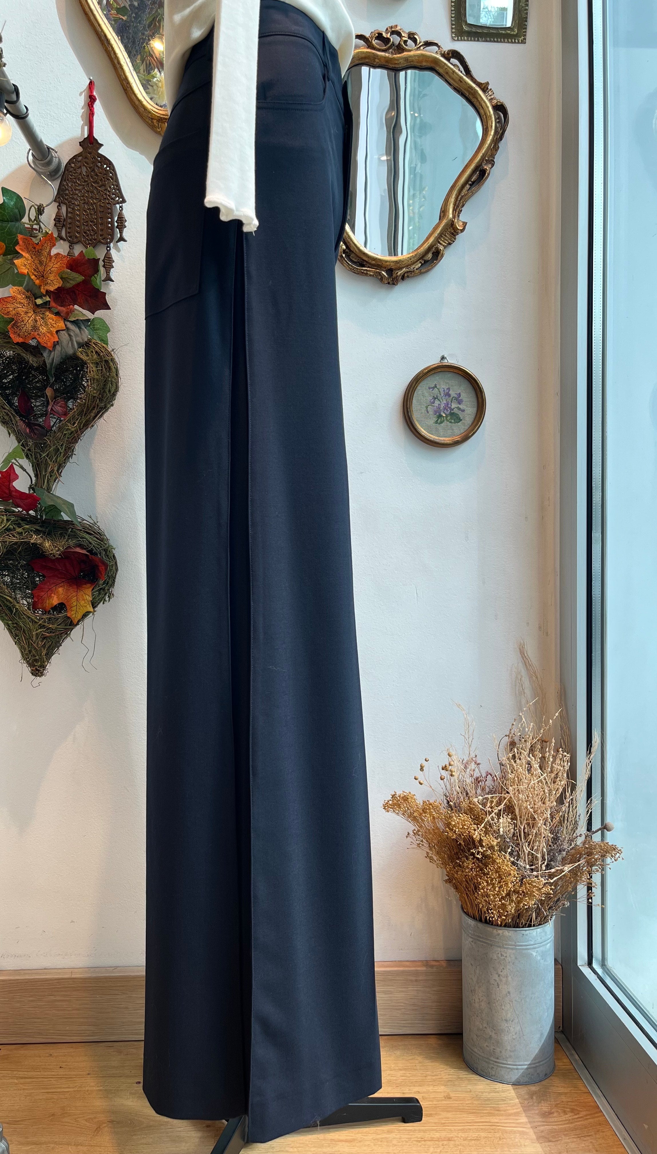 Pantalone ampio blu