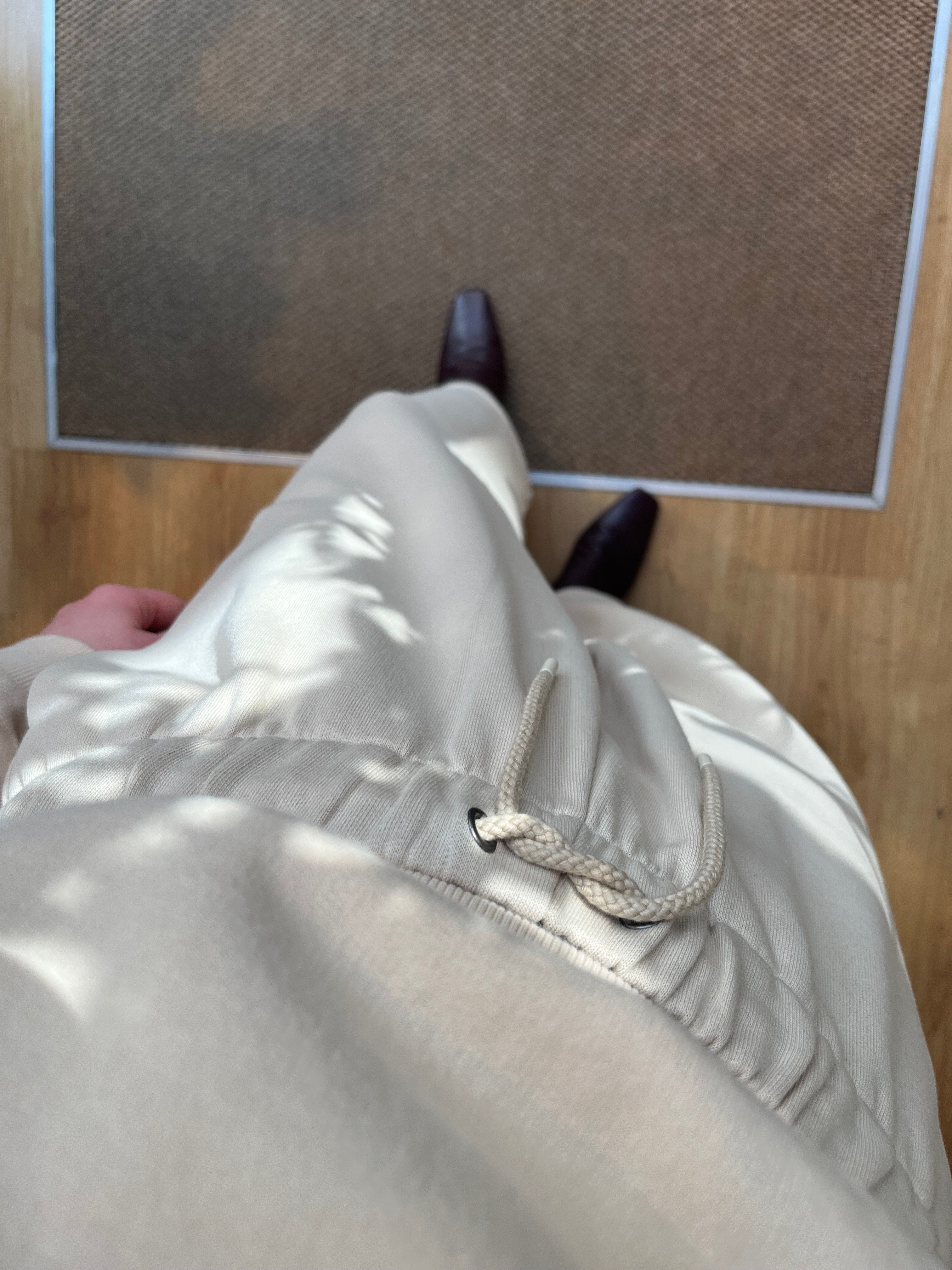 Pantalone felpa crema