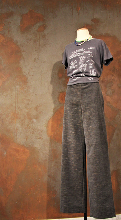 Pantaloni Modigliani velluto antracite