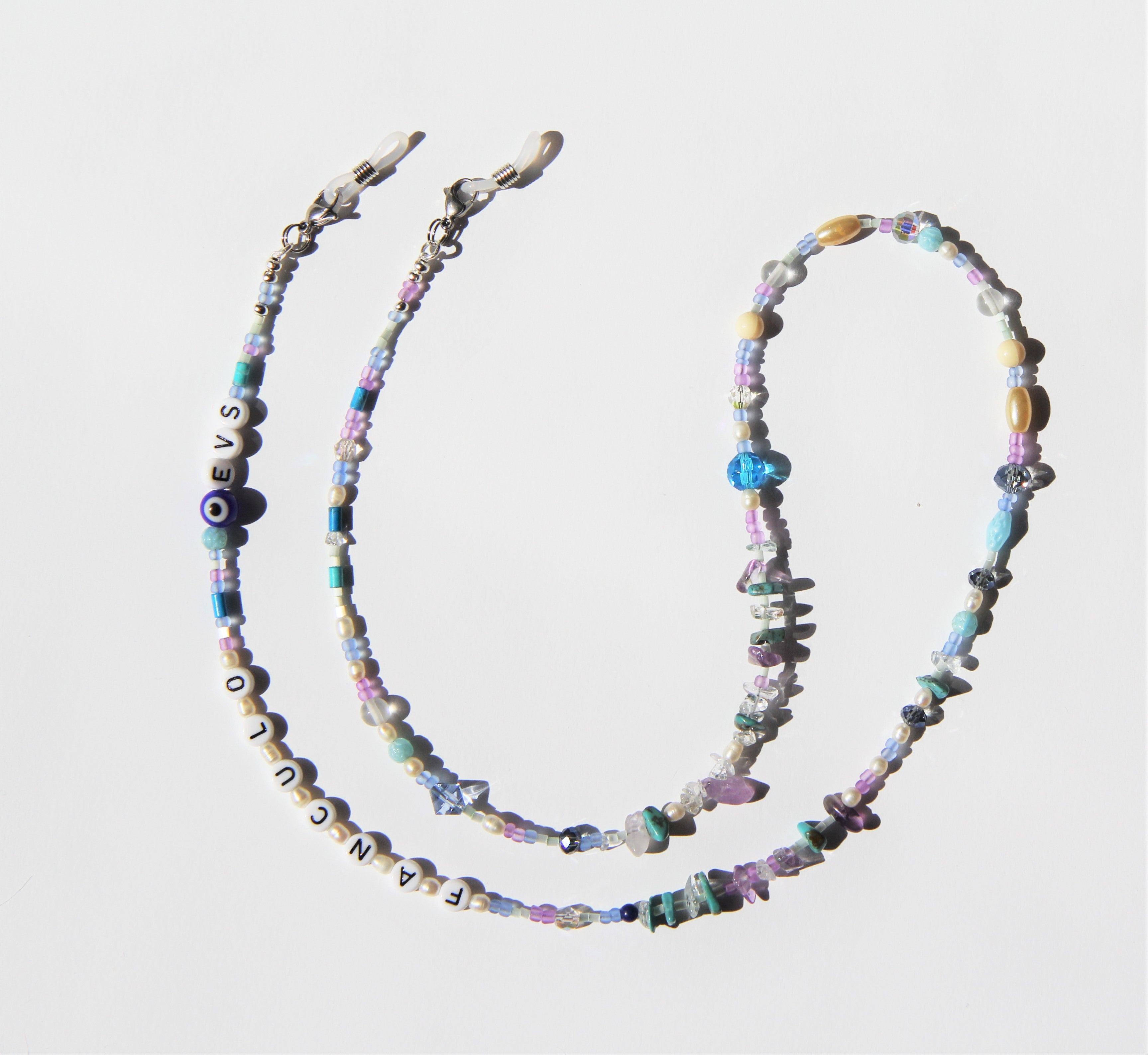 Handcrafted necklace / porta occhiali EVS 04