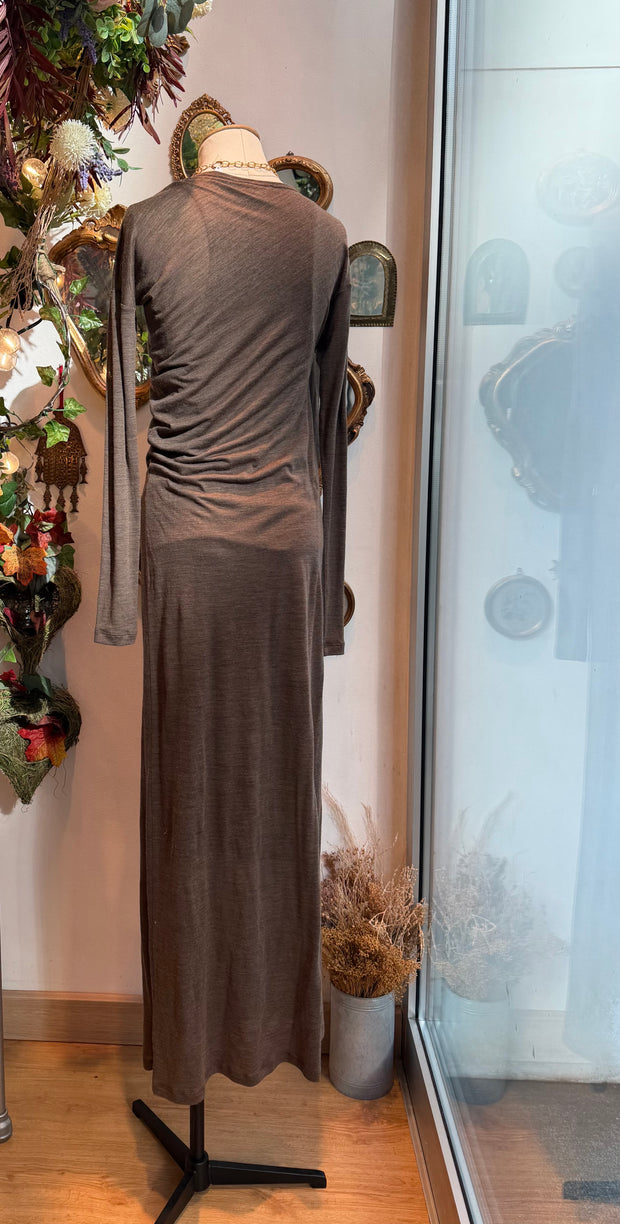 Abito in lana tortora