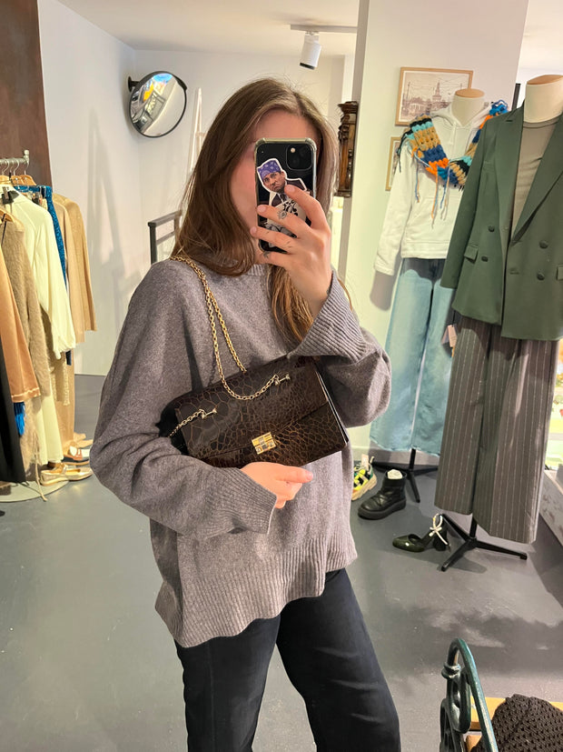 Borsa vintage in pelle esotica 2