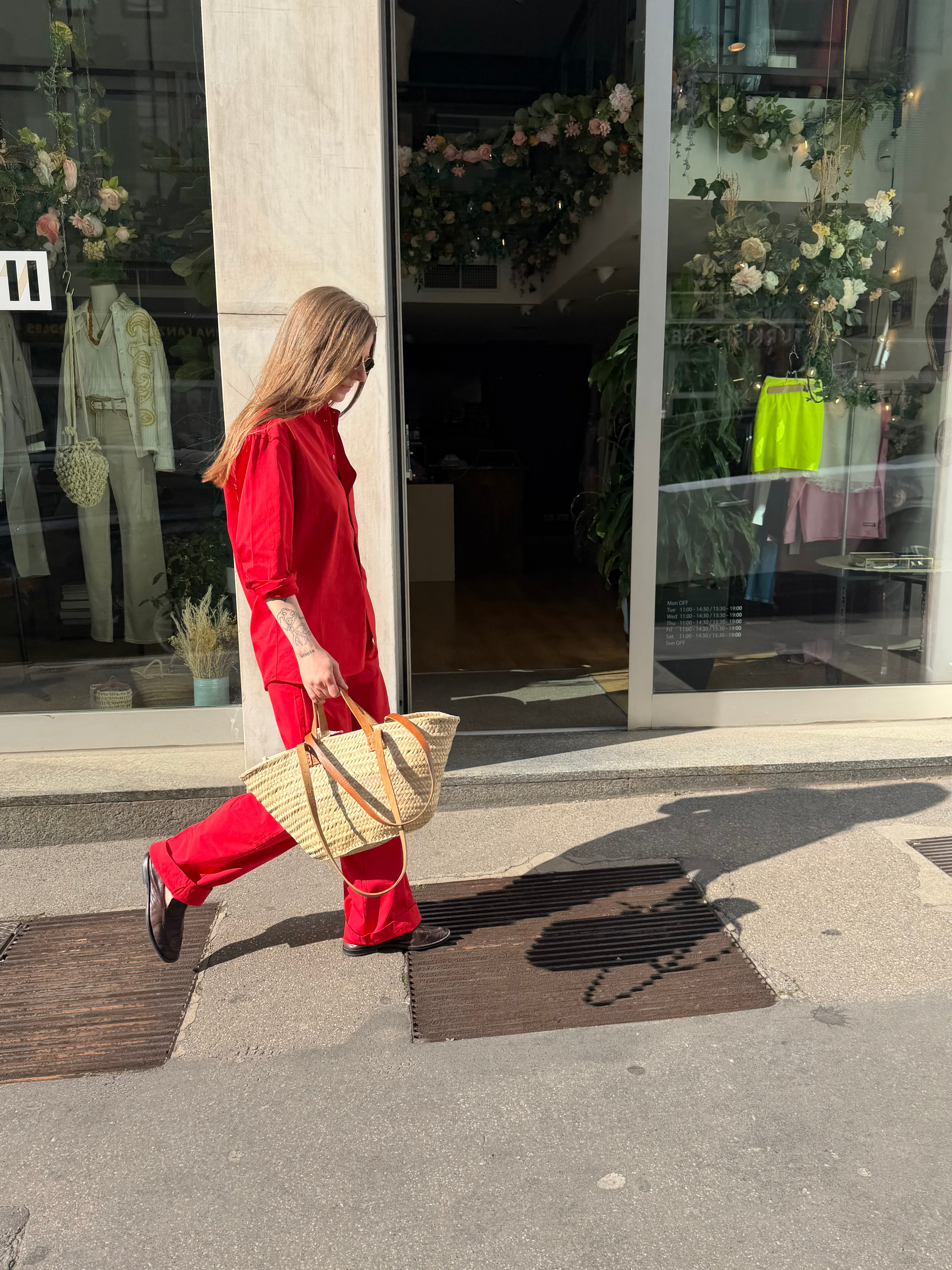 Camicia Cezanne rosso scarlatto
