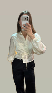 Camicia Manet triangoli bianchi