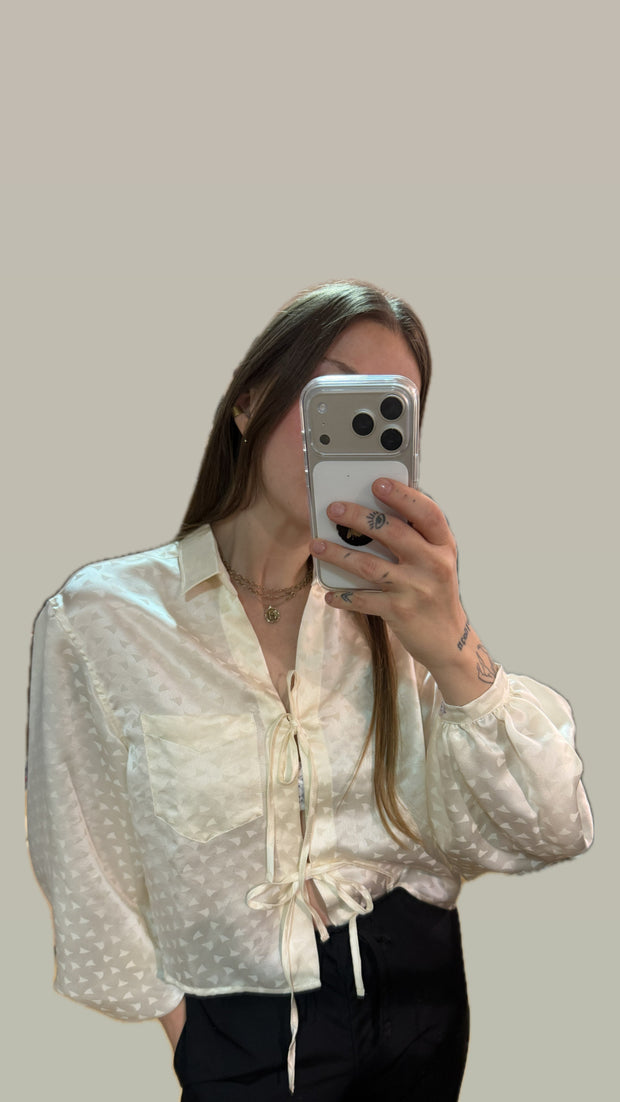 Camicia Manet triangoli bianchi