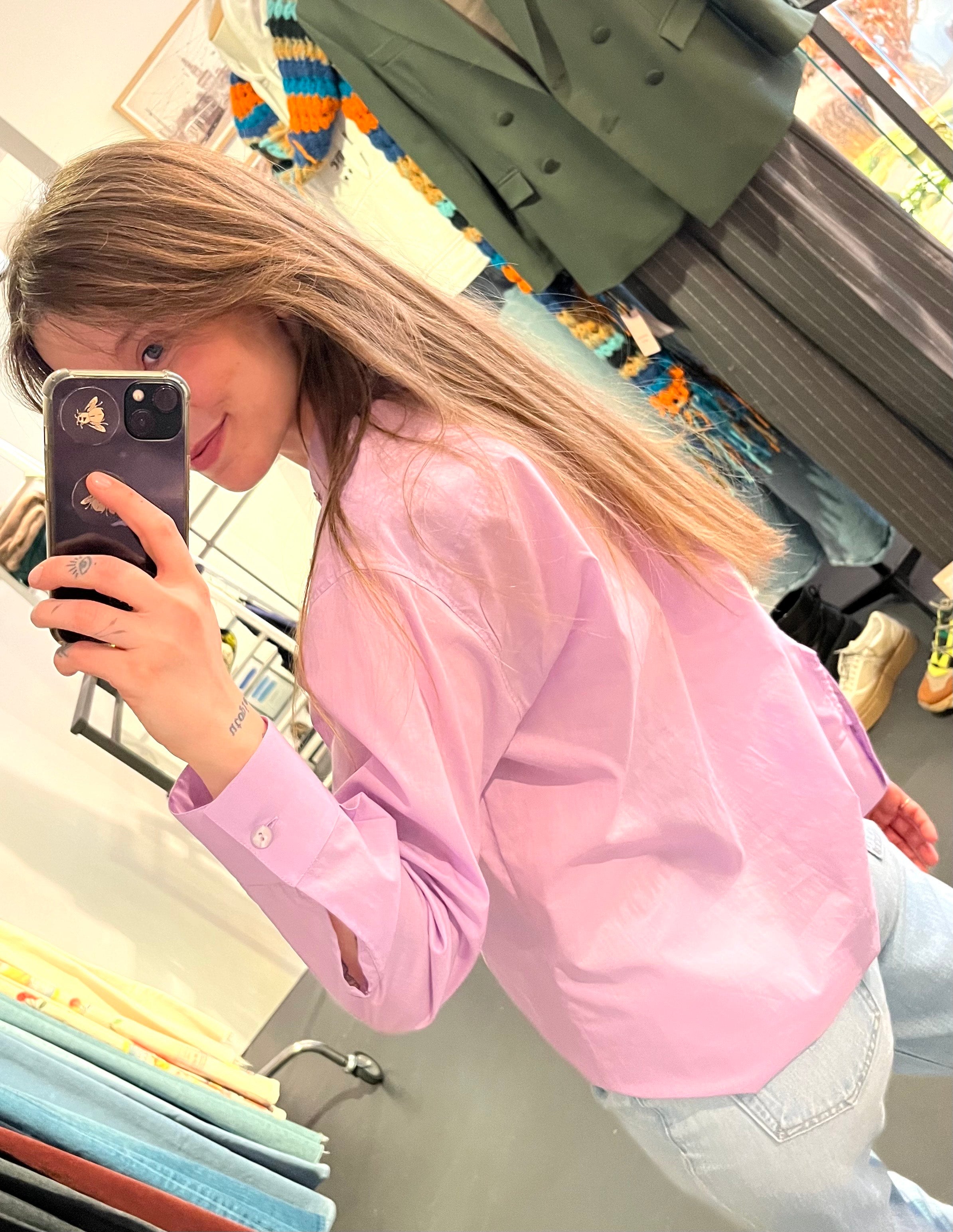 Camicia Pollock glicine