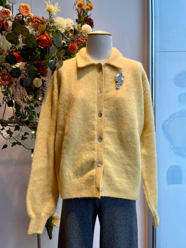 Cardigan giallo