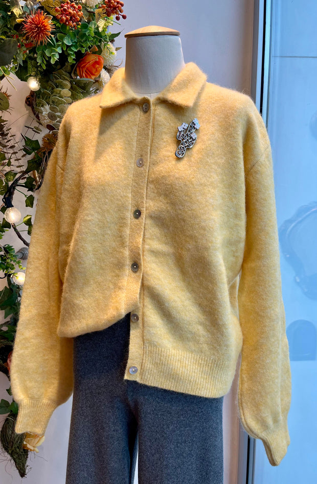 Cardigan giallo