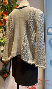 Cardigan in maglia traforata