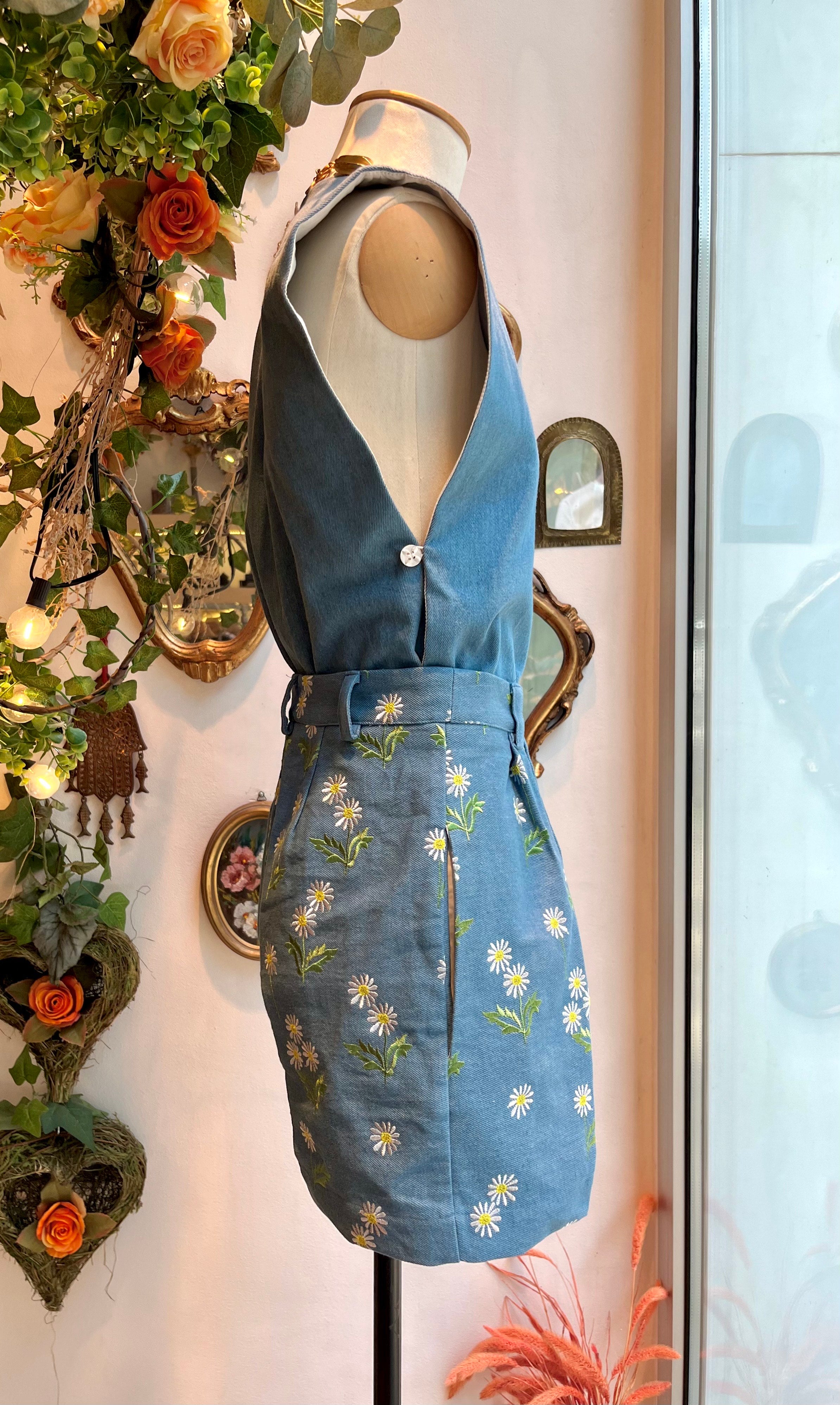 Bissiére Weste Denim-Variante