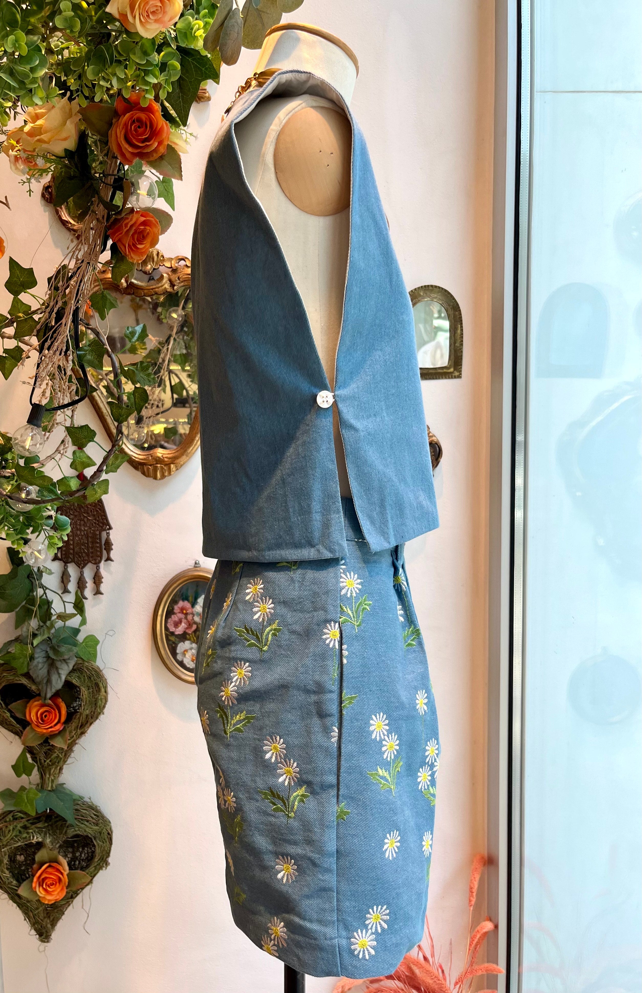 Bissiére Weste Denim-Variante