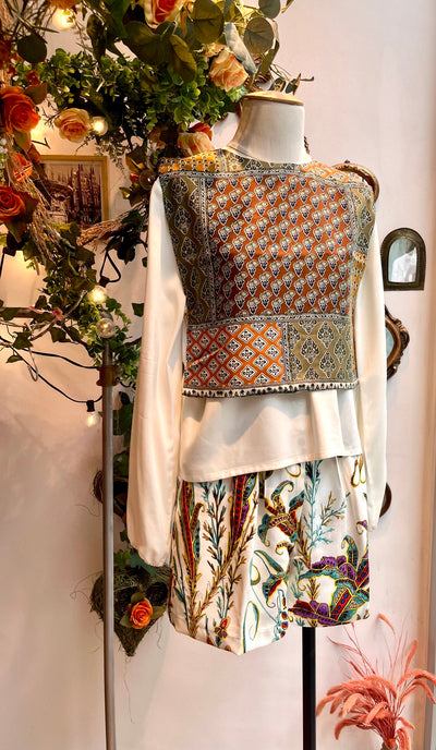 Gilet Bissiére variante foulard