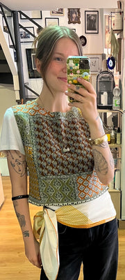Gilet Bissiére variante foulard
