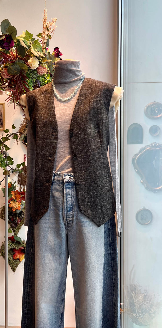 Gilet misto lana