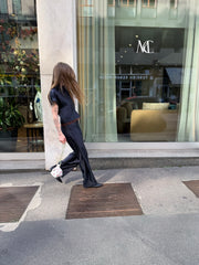 Camicia Giotto oltremare pizzo cioccolato