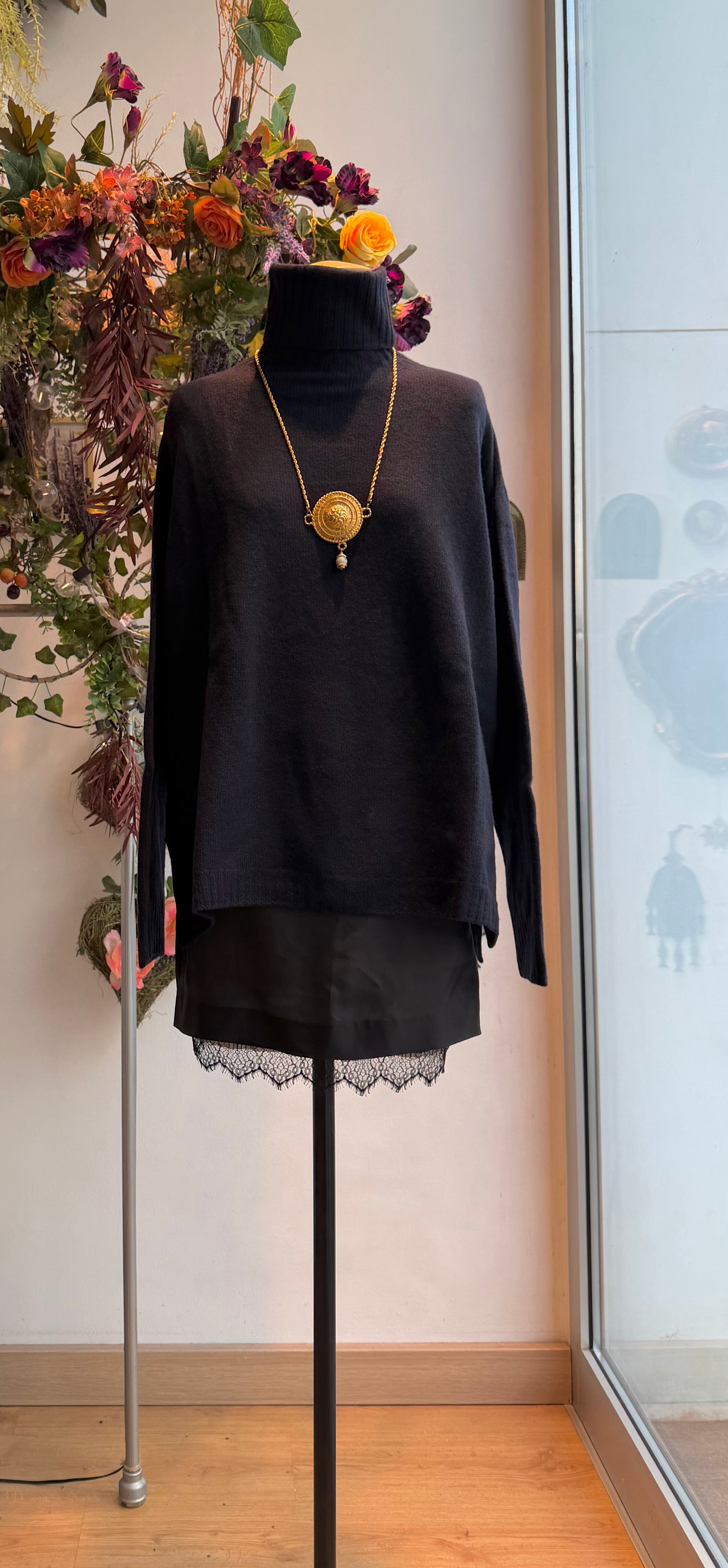 Maglia dolcevita midnight