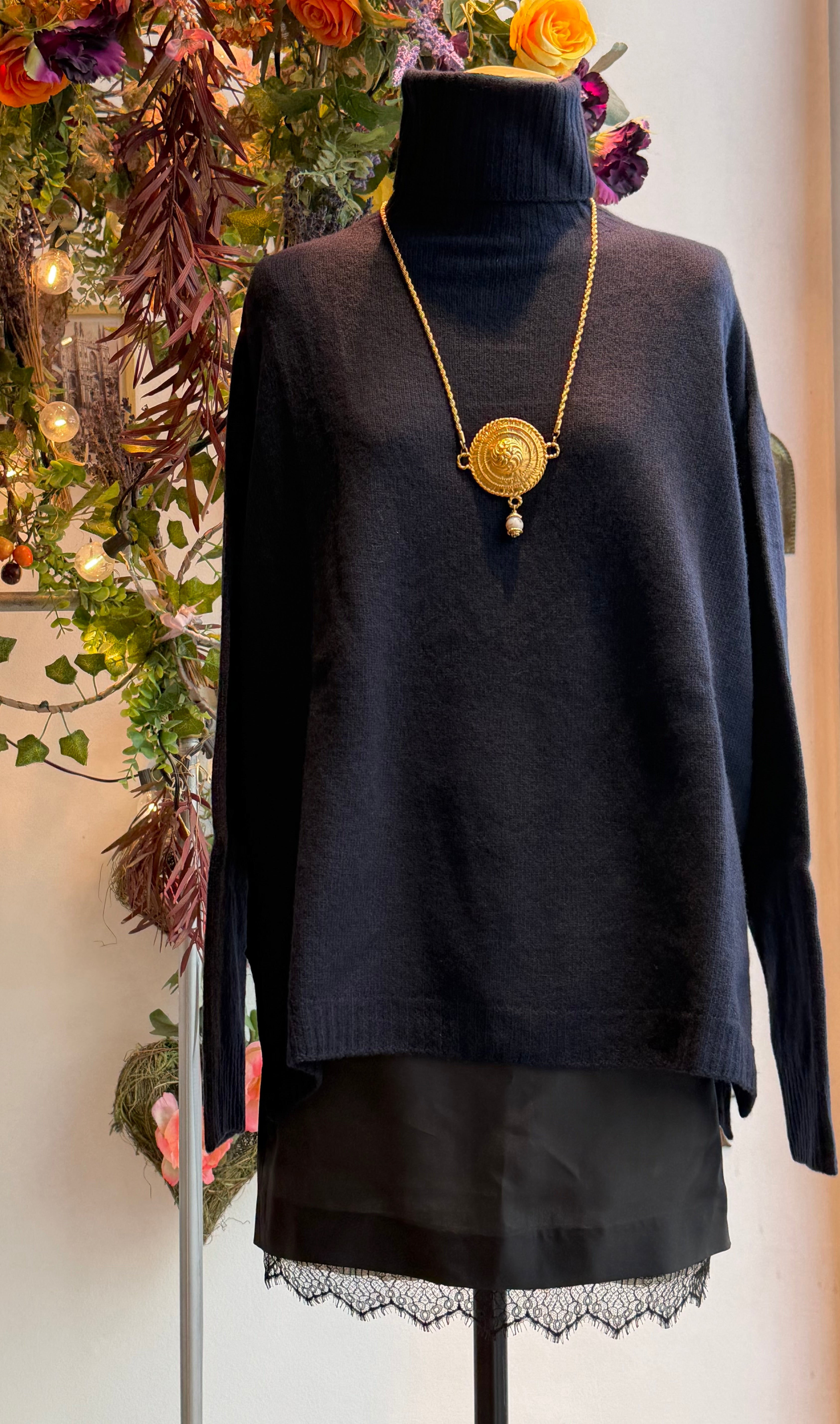 Maglia dolcevita midnight
