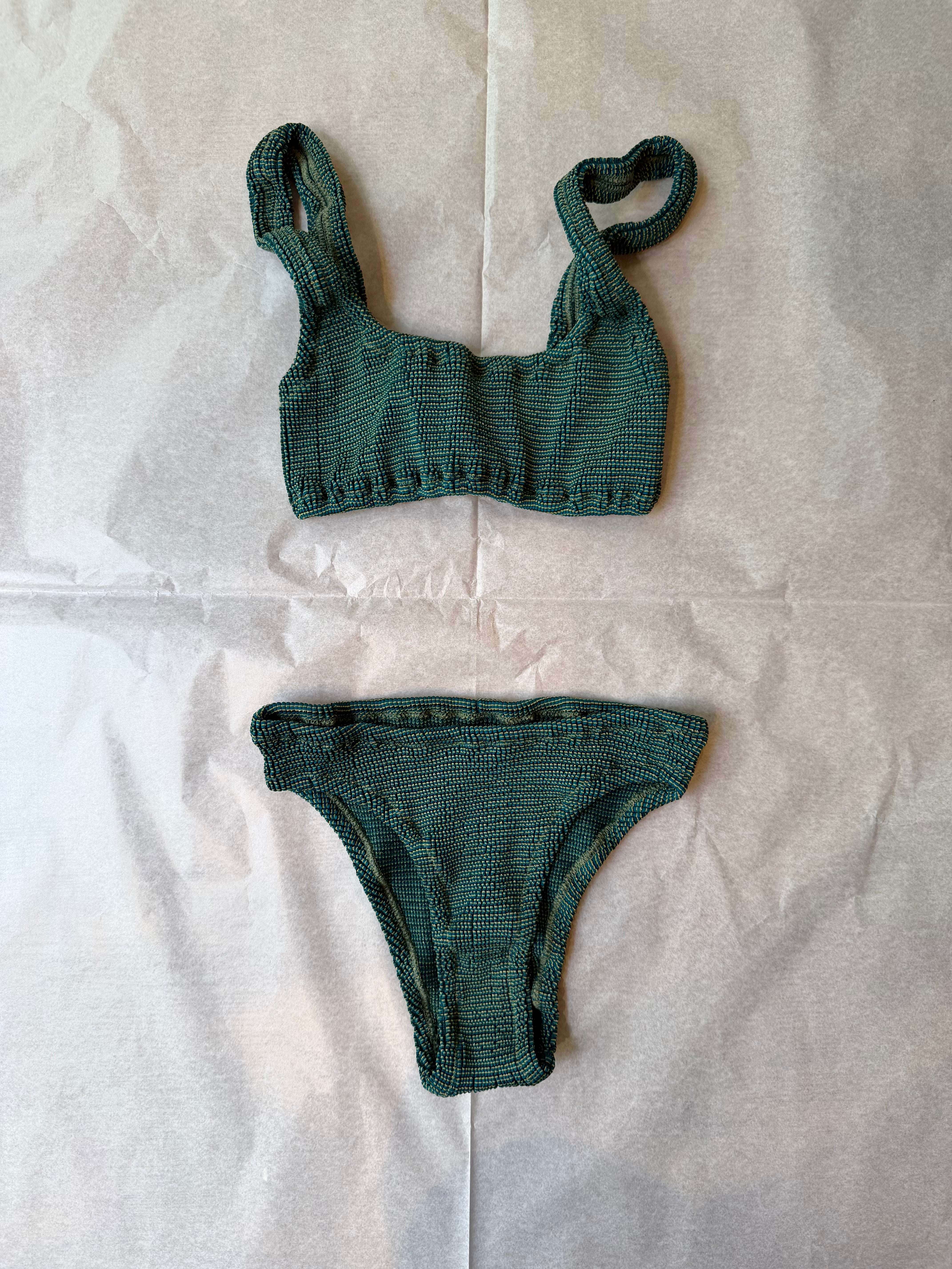 Costume due pezzi crinkle