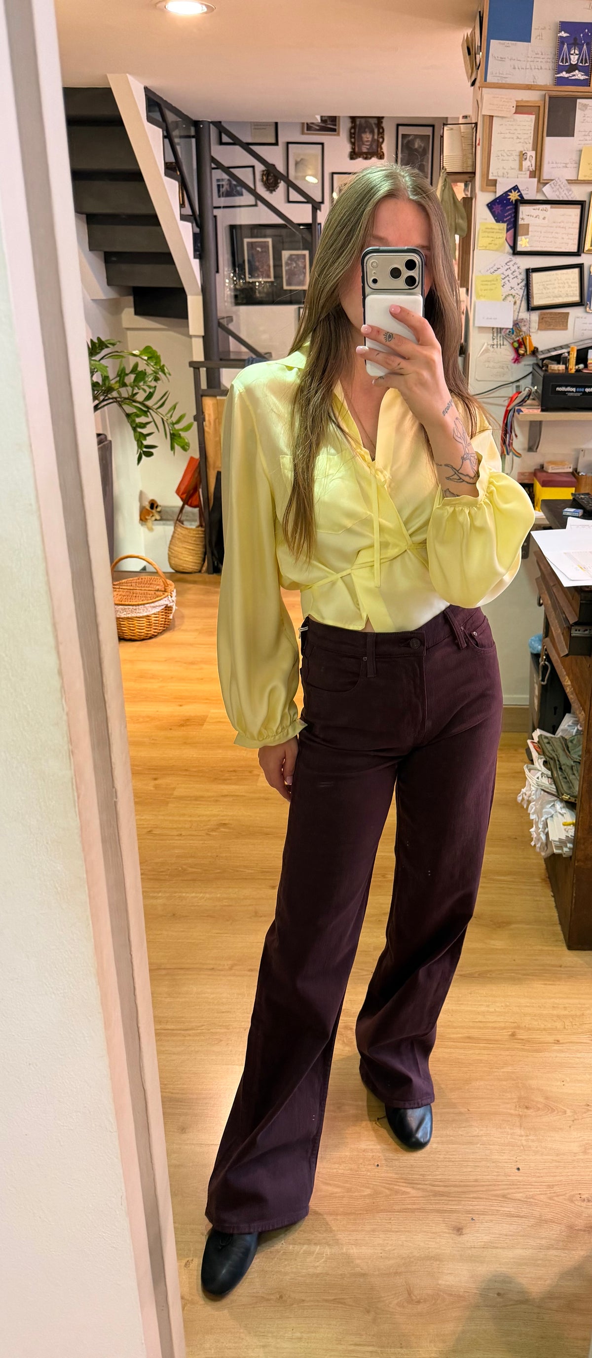 Denim Rerun burgundy