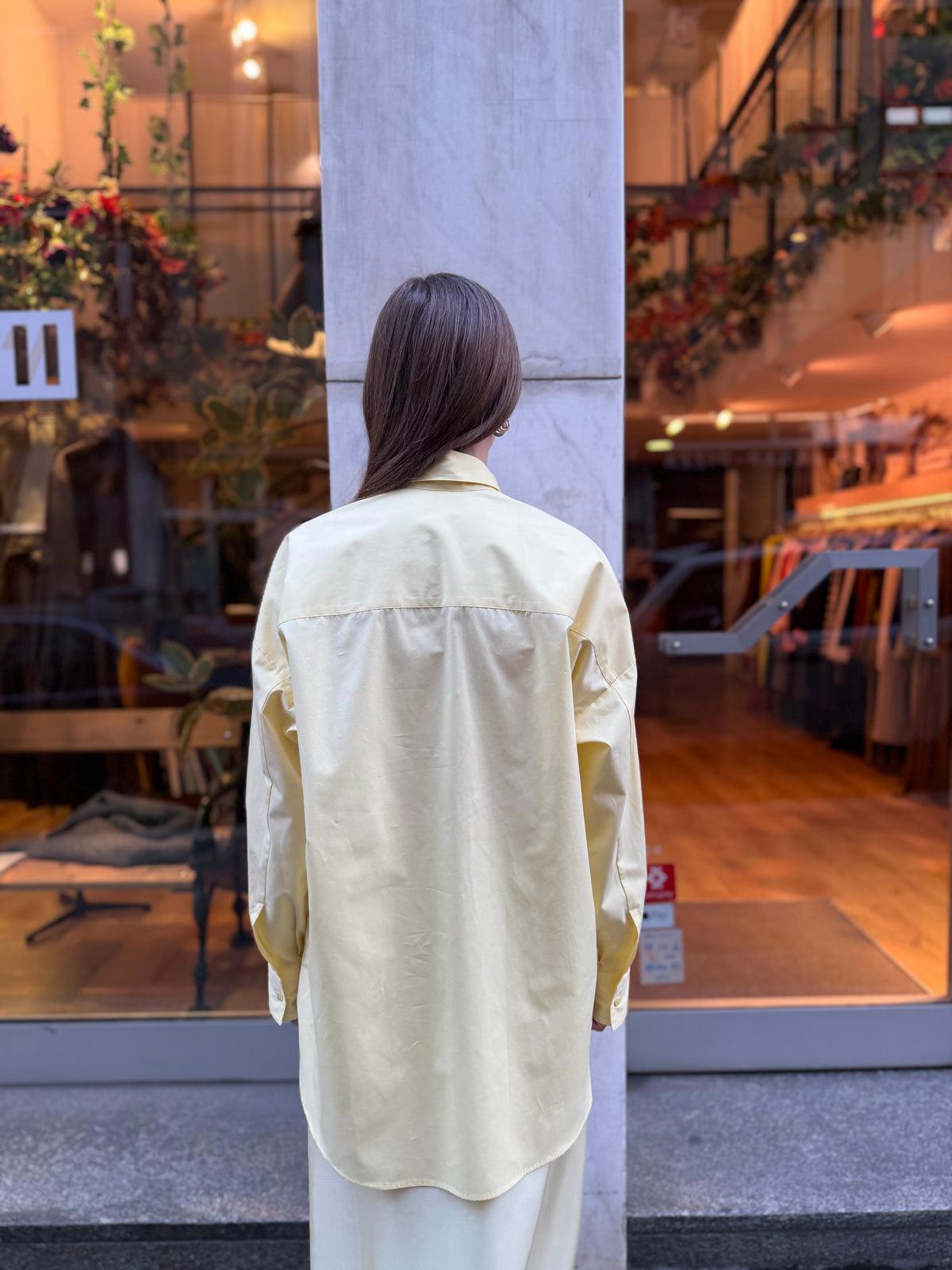 Camicia Orangerie crema al limone