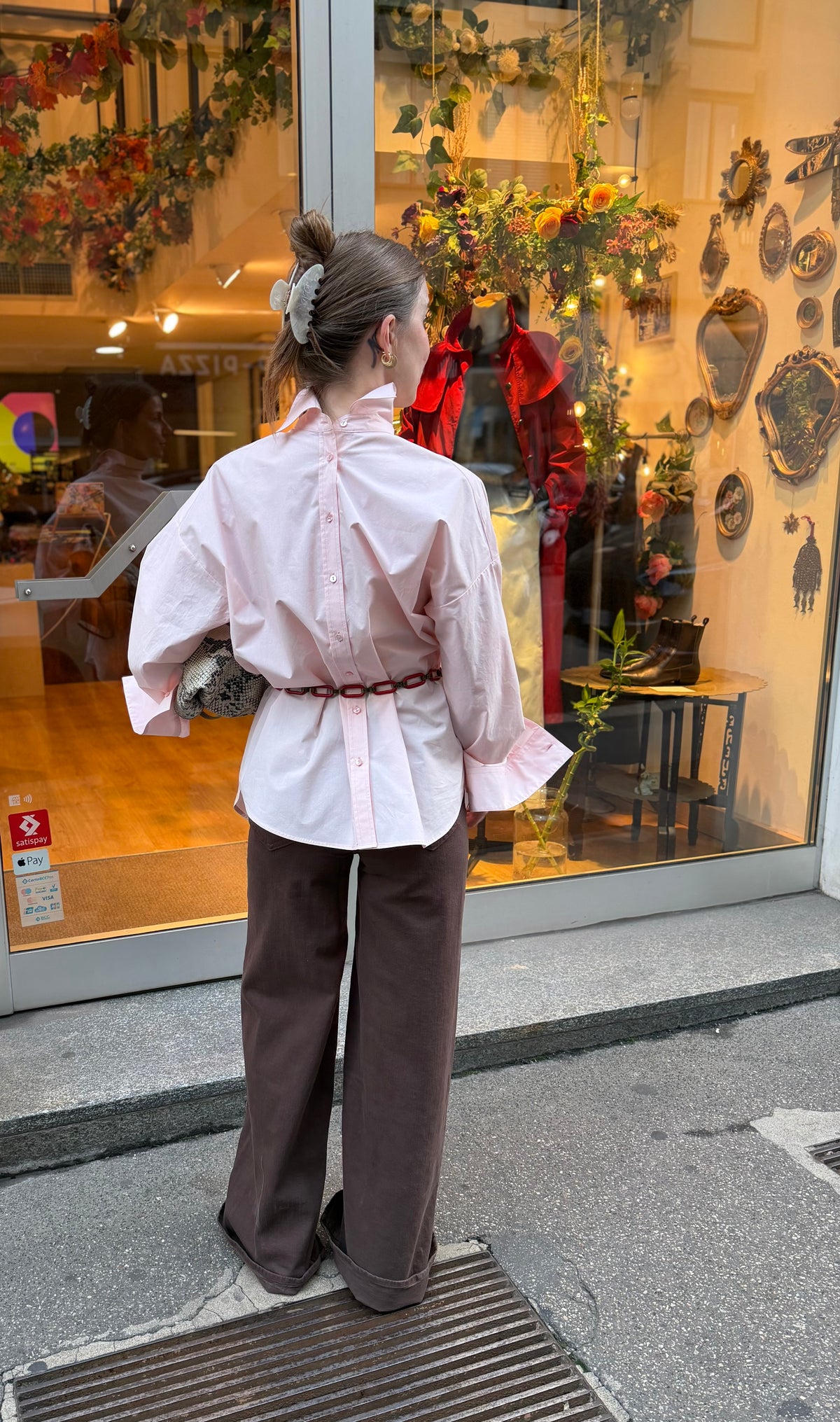 Camicia Orangerie cotton candy