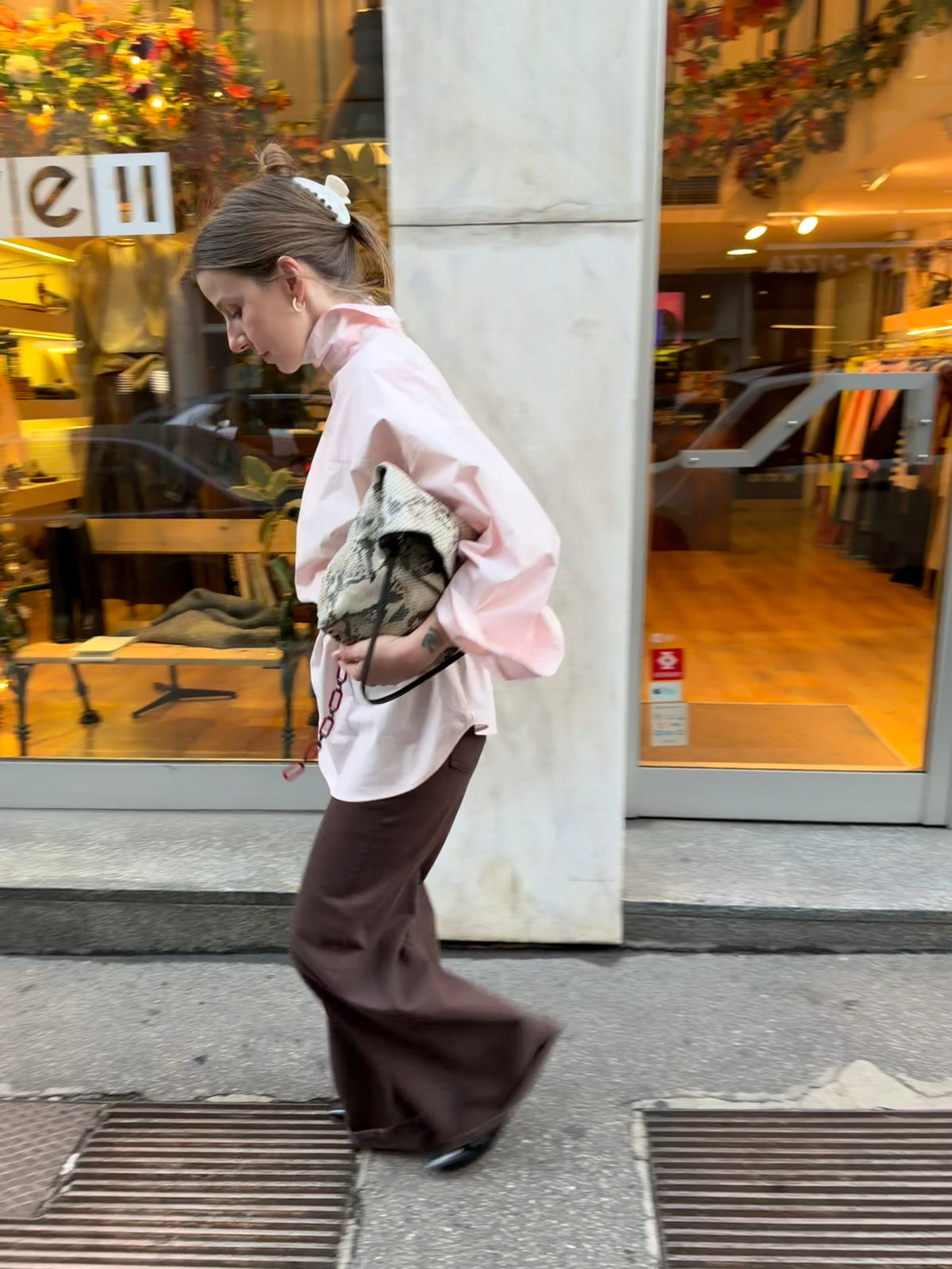 Camicia Orangerie cotton candy
