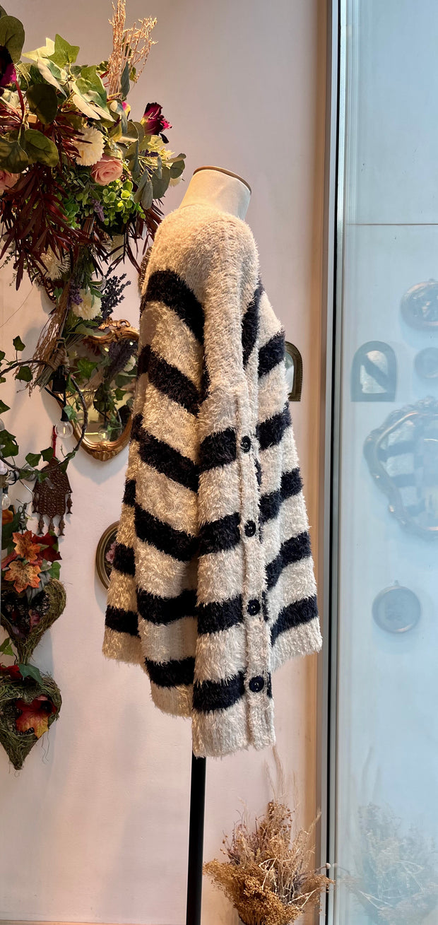 Maxi pull rigato