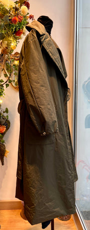 Maxi trench khaki