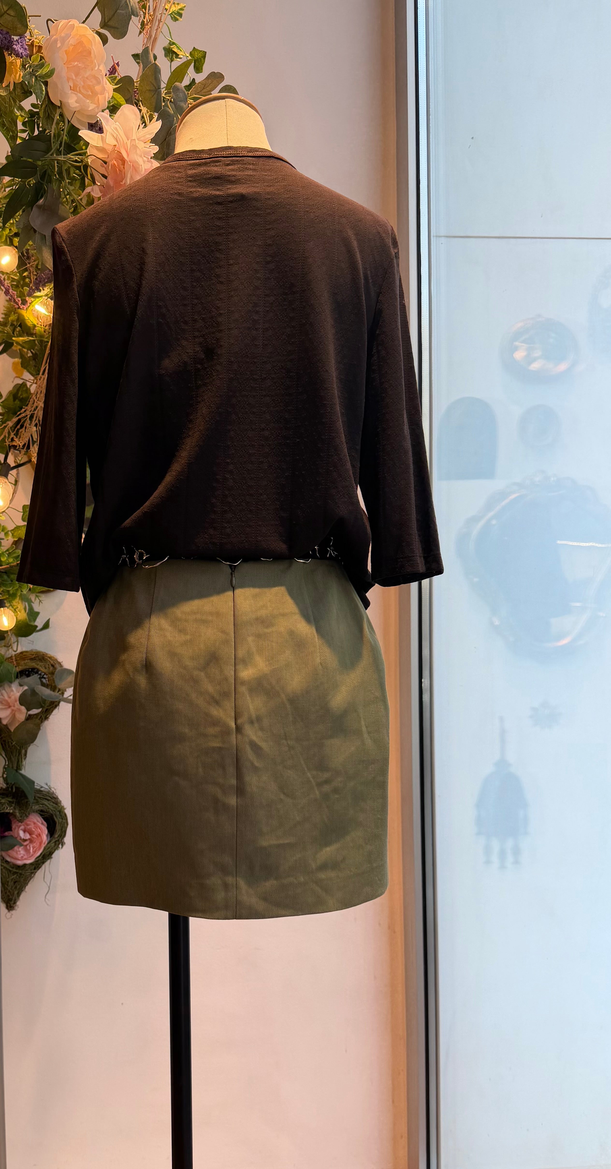 Minigonna Utrillo denim khaki