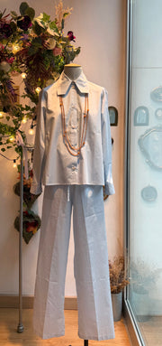 Pantaloni Modigliani millerighe