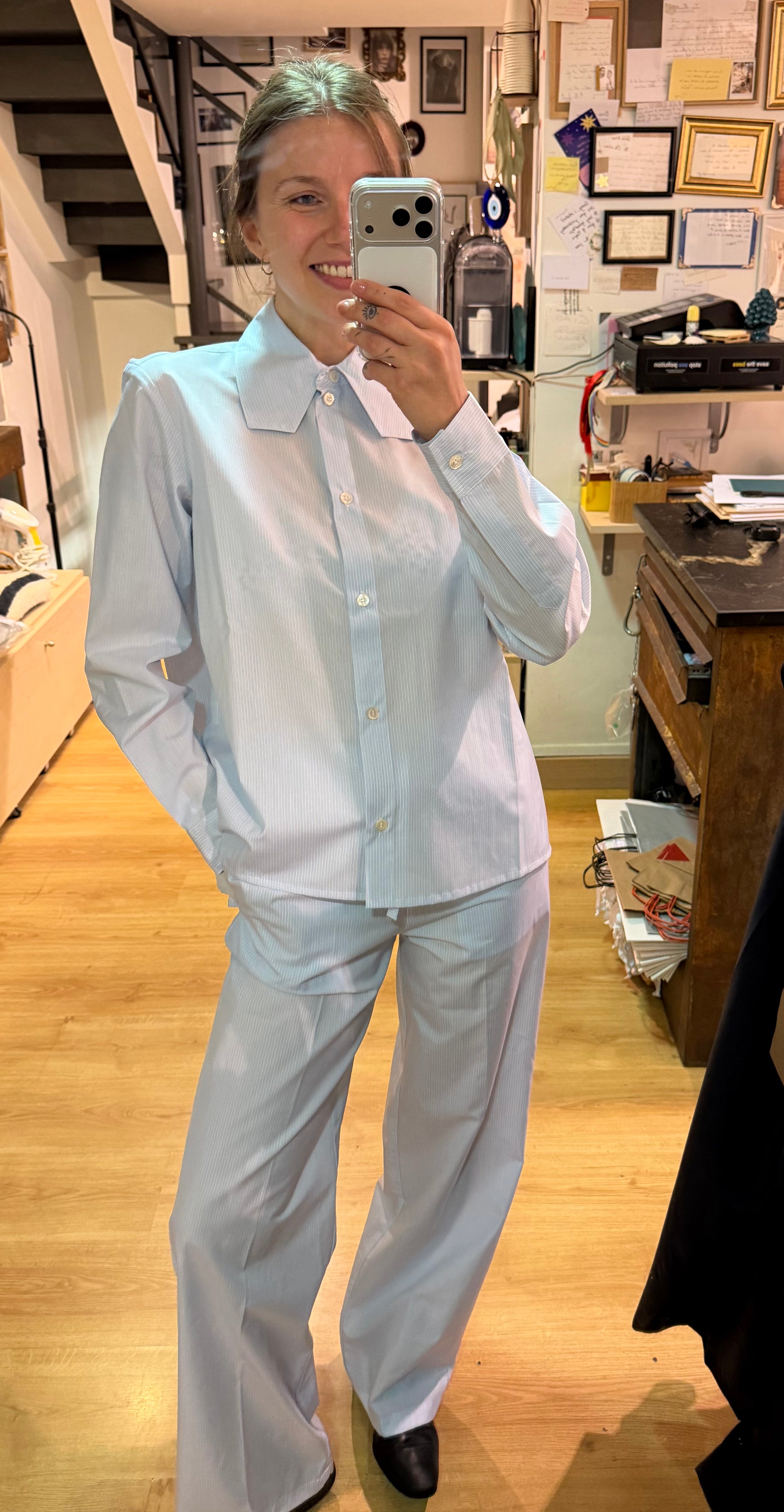 Pantaloni Modigliani millerighe
