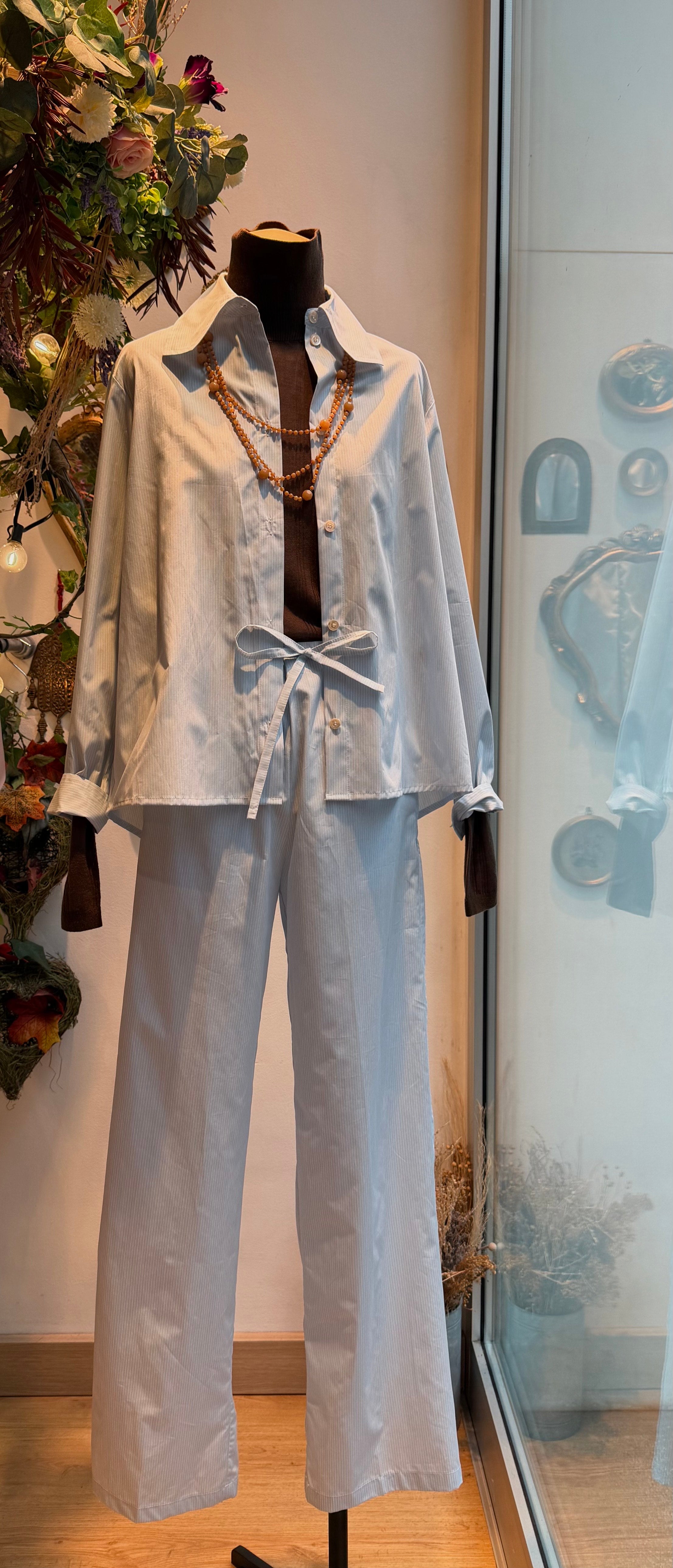 Pantaloni Modigliani millerighe