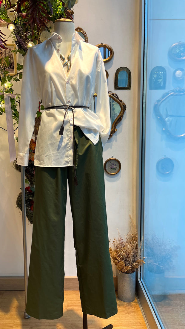Pantalone Modigliani oliva