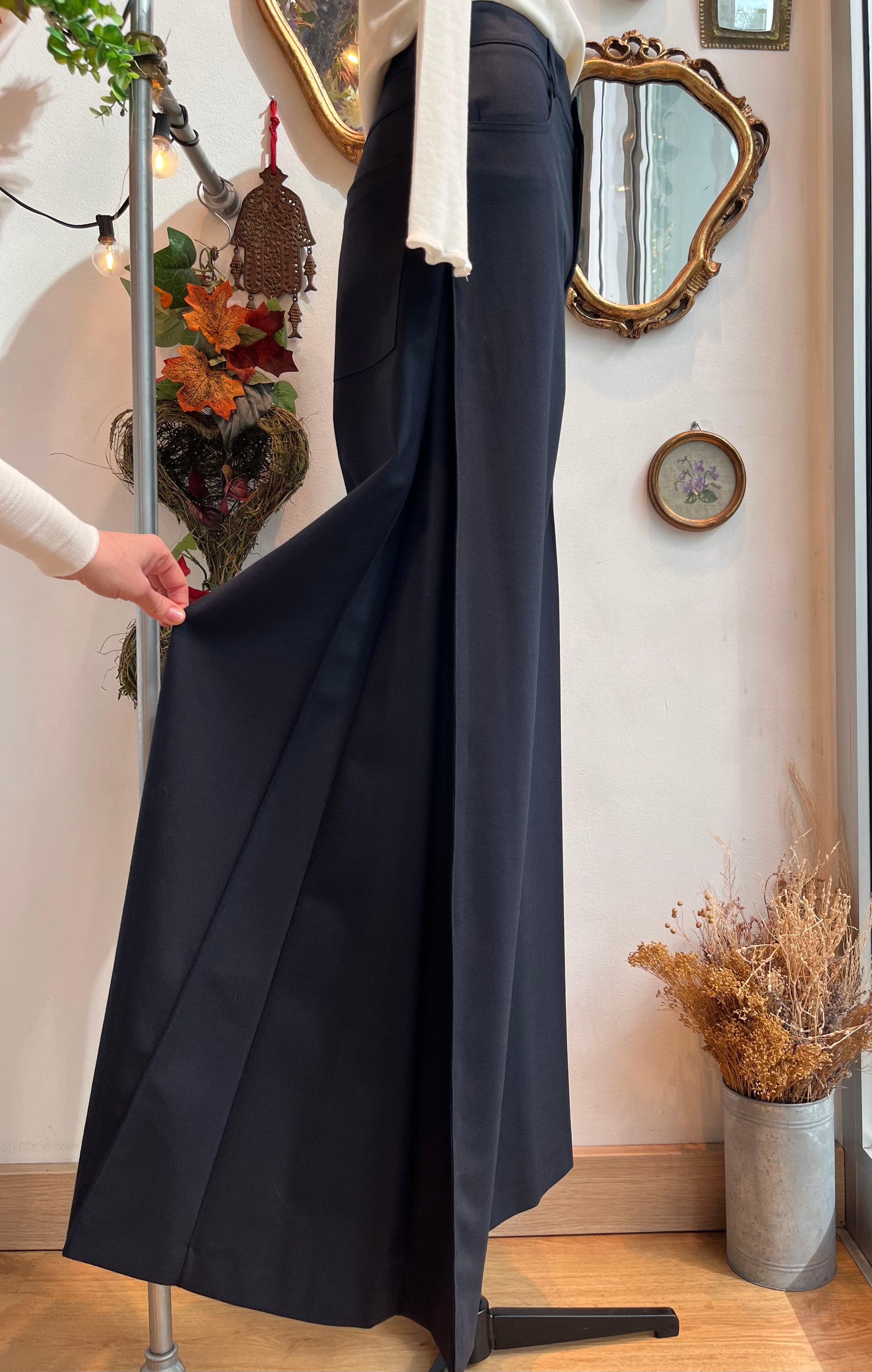 Pantalone ampio blu