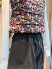 Pantalone barrel grigio