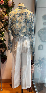 Pantalone mussola bianco