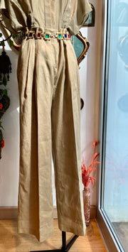 Pantalone in lino iuta