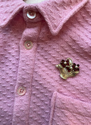 Spilla cestino di fiori