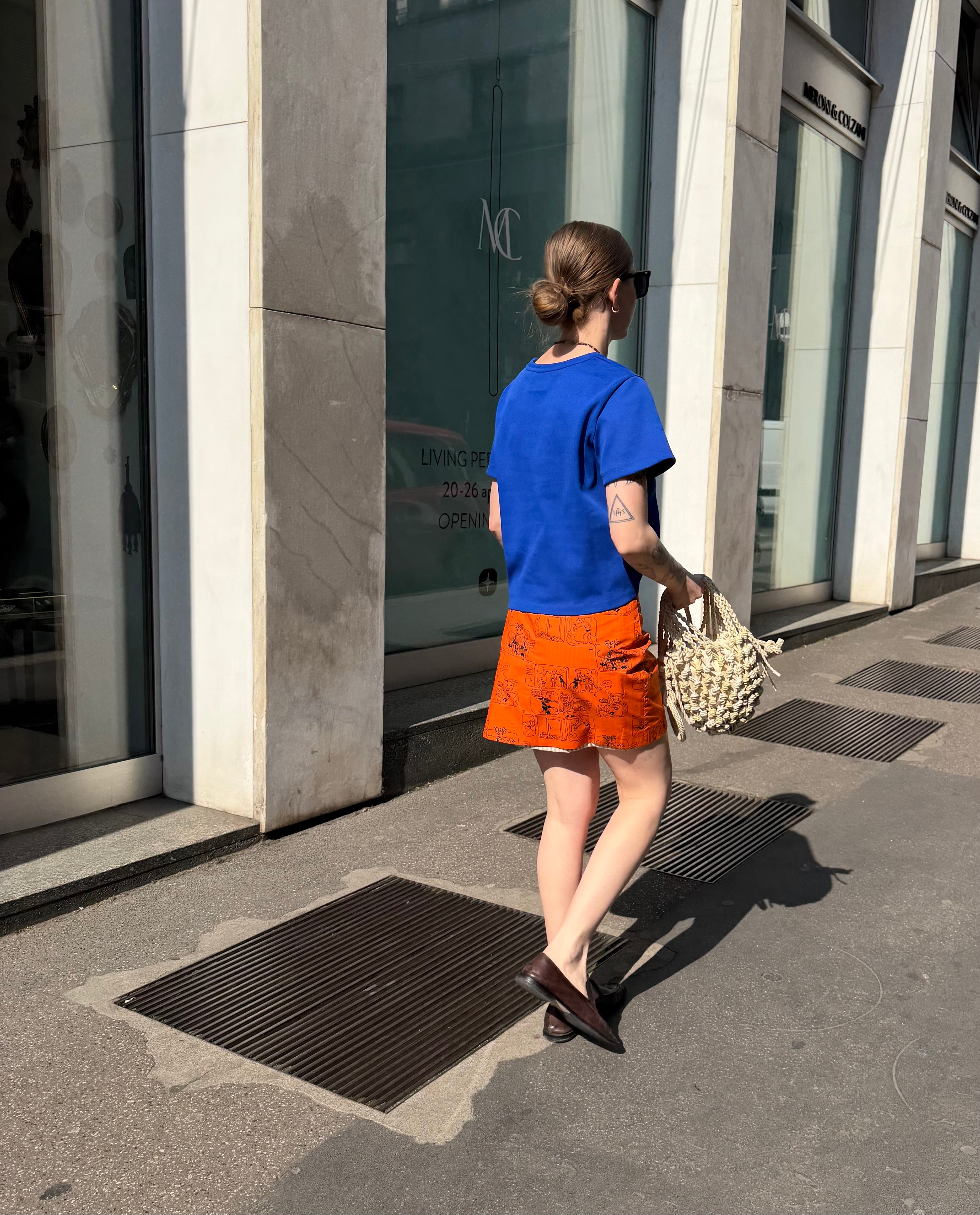 Tshirt Courbet blu Klein