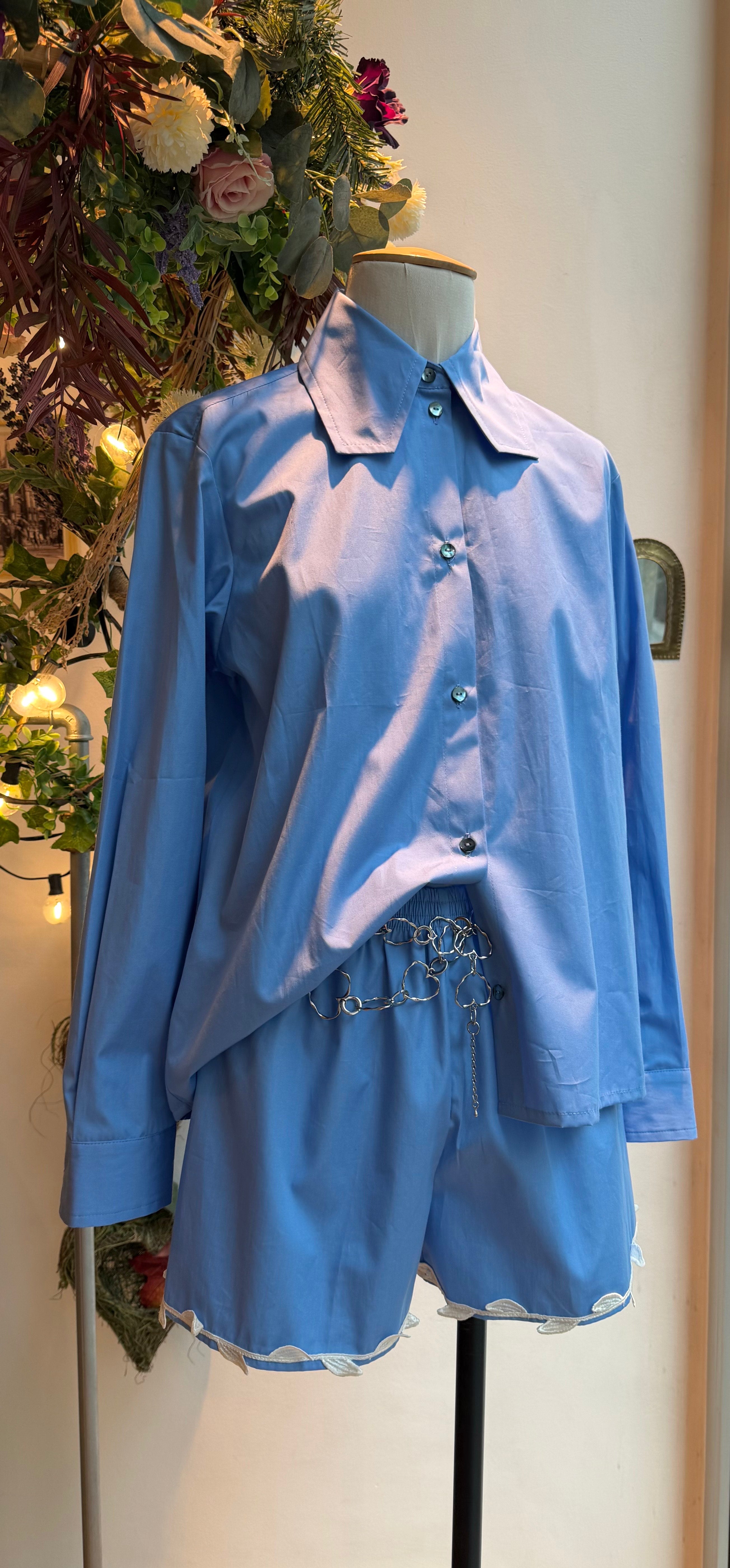 Camicia Fontana variante cobalto