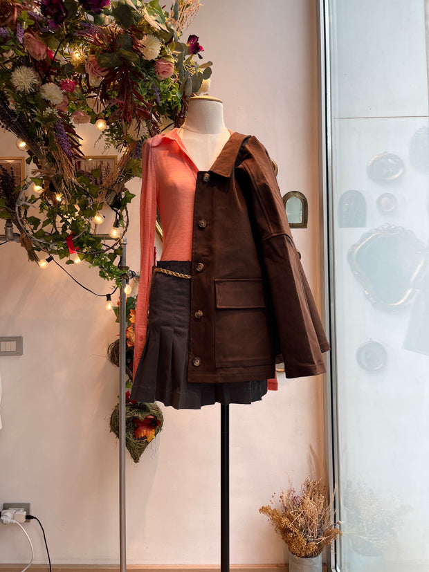 Gonna pieghe antracite