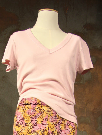 Tee V Neck rose