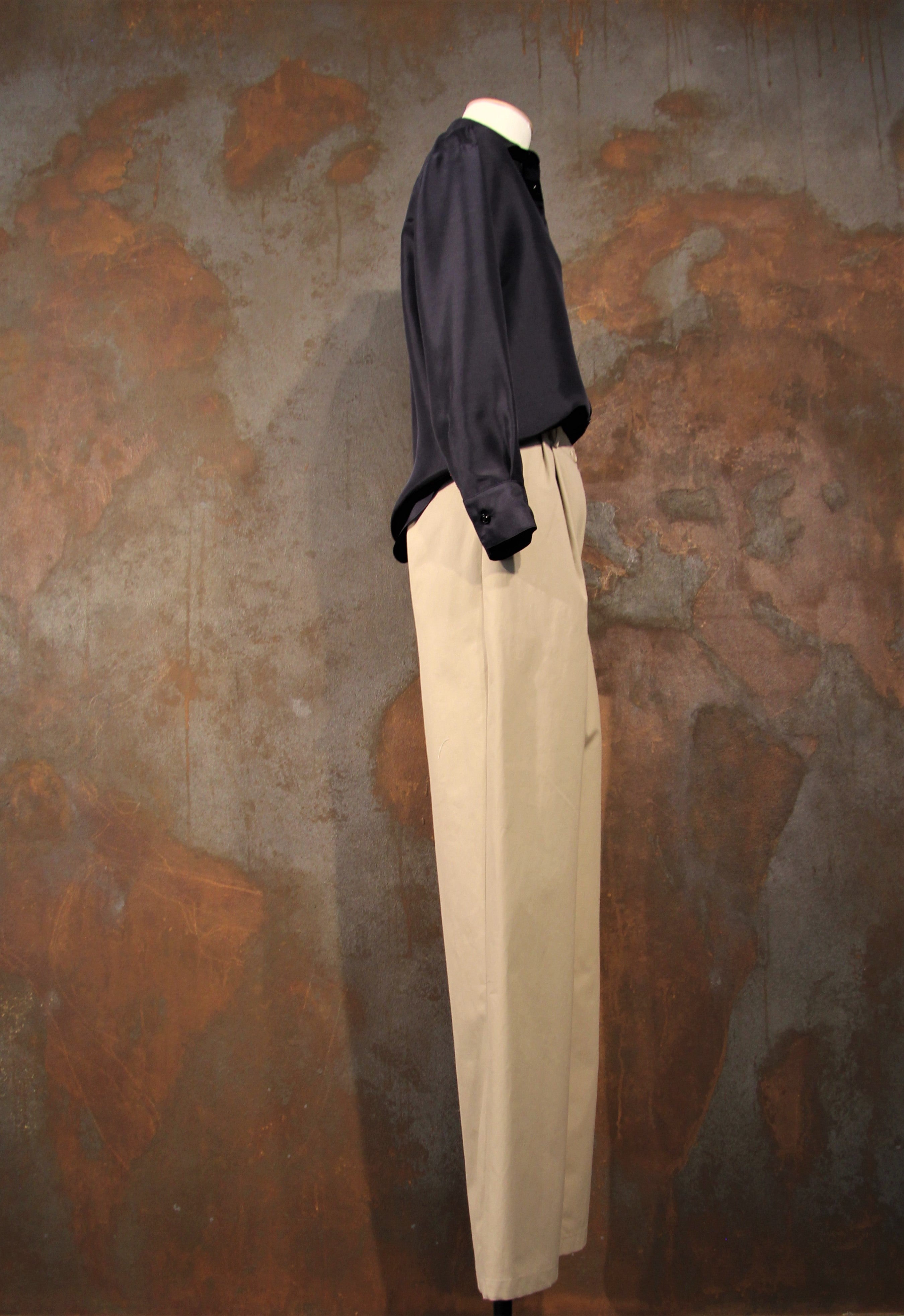 Beigefarbene Baumwollhose von Miro