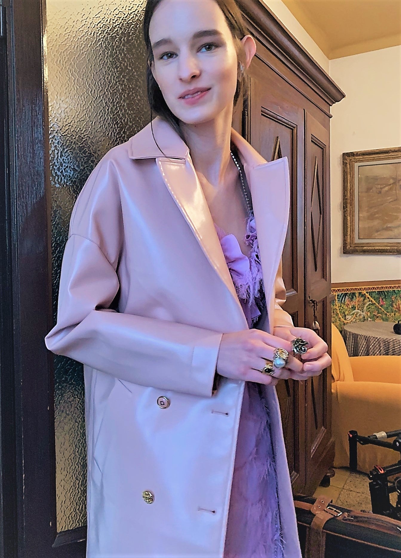 Rosa Rubens-Trenchcoat