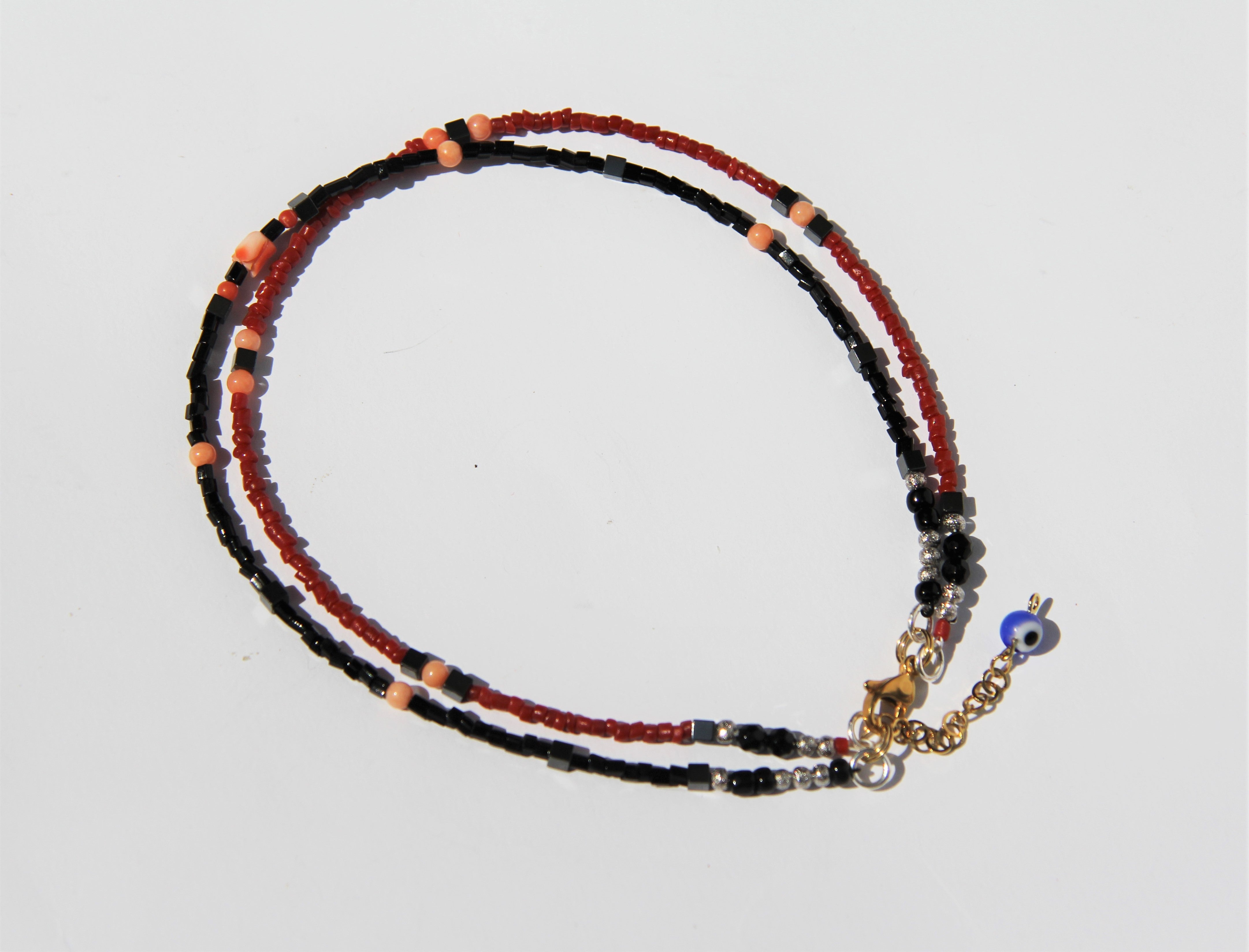 Handcrafted necklace choker EVS 01