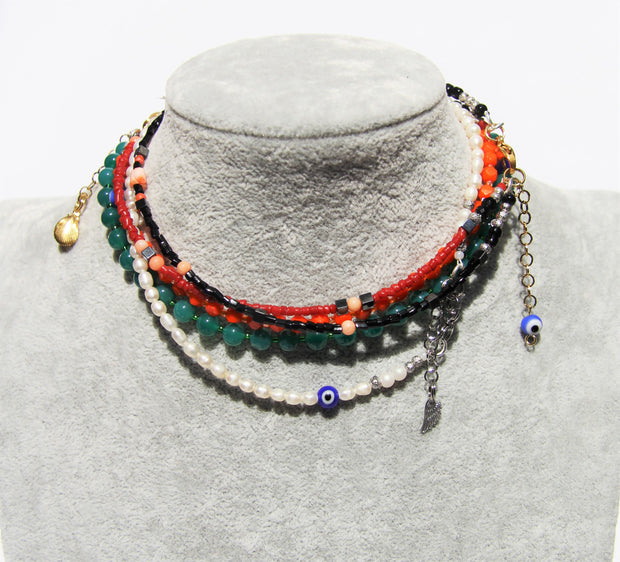 Handcrafted necklace choker EVS 01