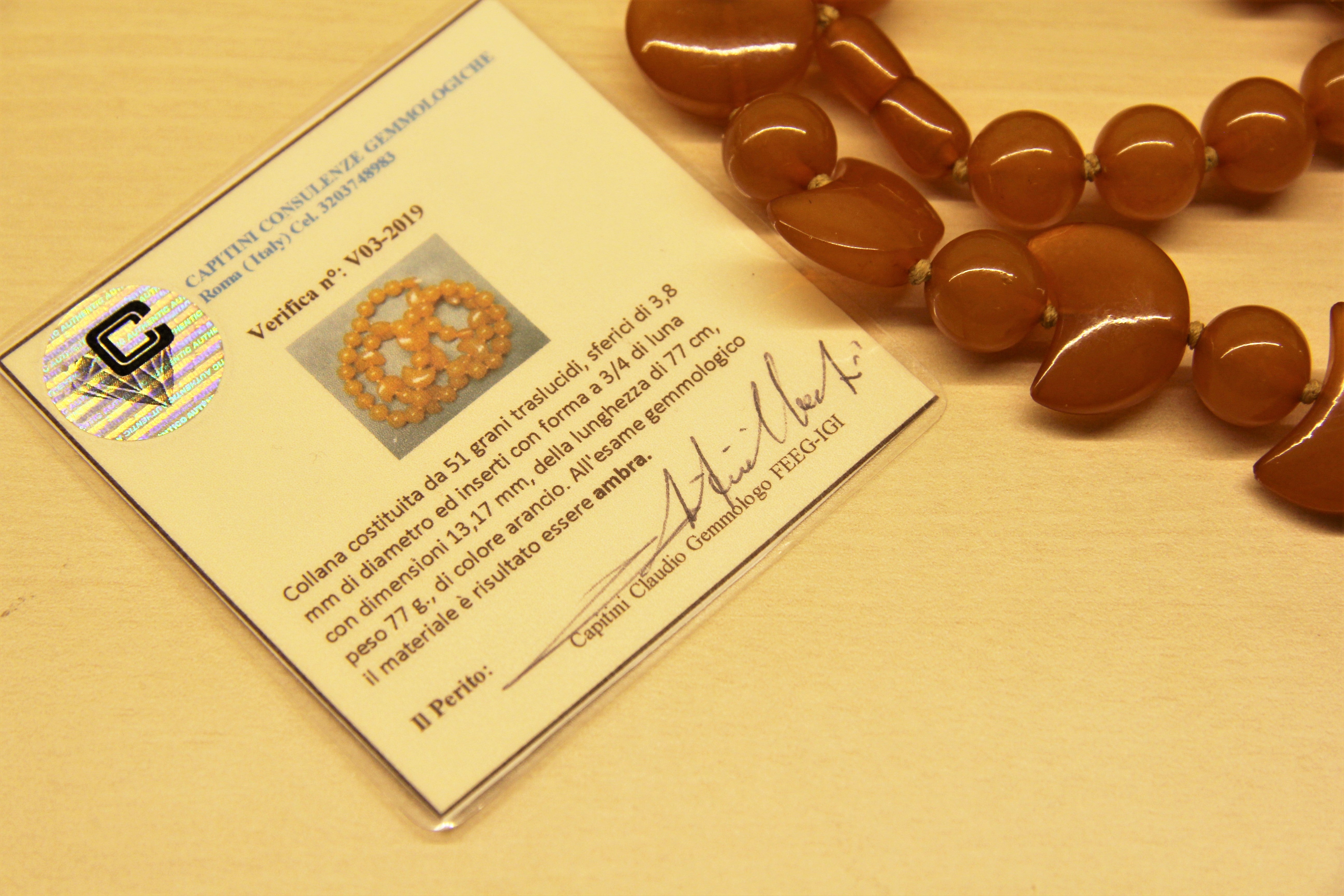 Collana ambra baltica
